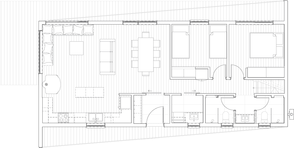 Plano 1 de Casa Refugio