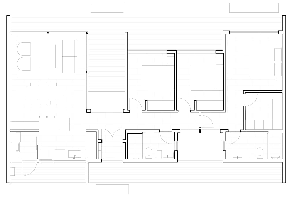 Plano 1 de Casa Canelo