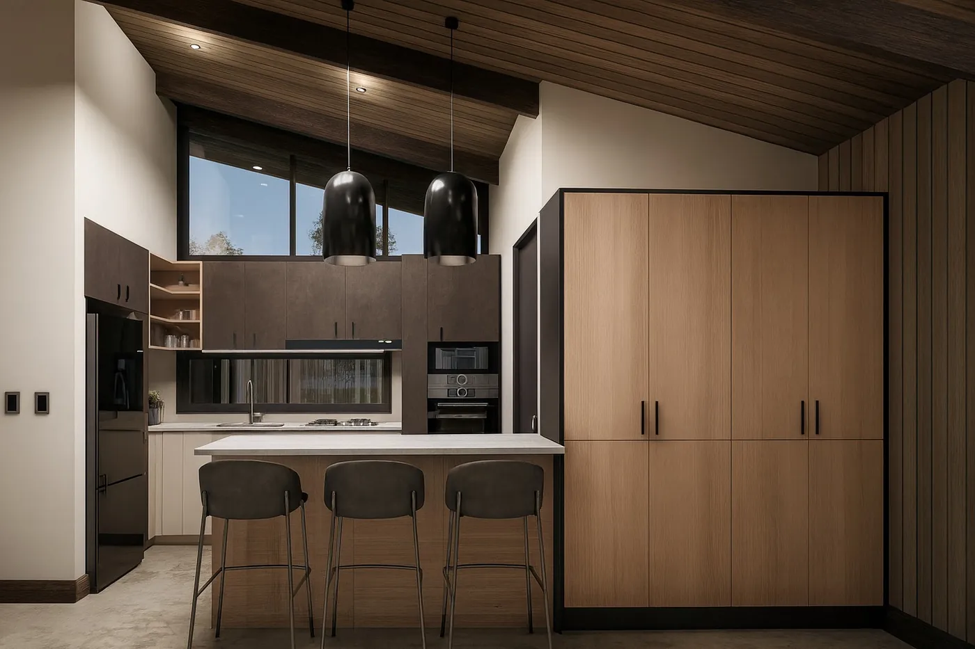 Cocina de Casa Canelo en el proyecto de arquitectura